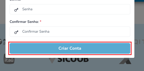 Botão Criar Conta